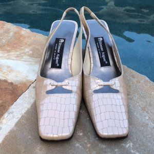 ETTIENE AIGNER CROC STYLE SLIP ON